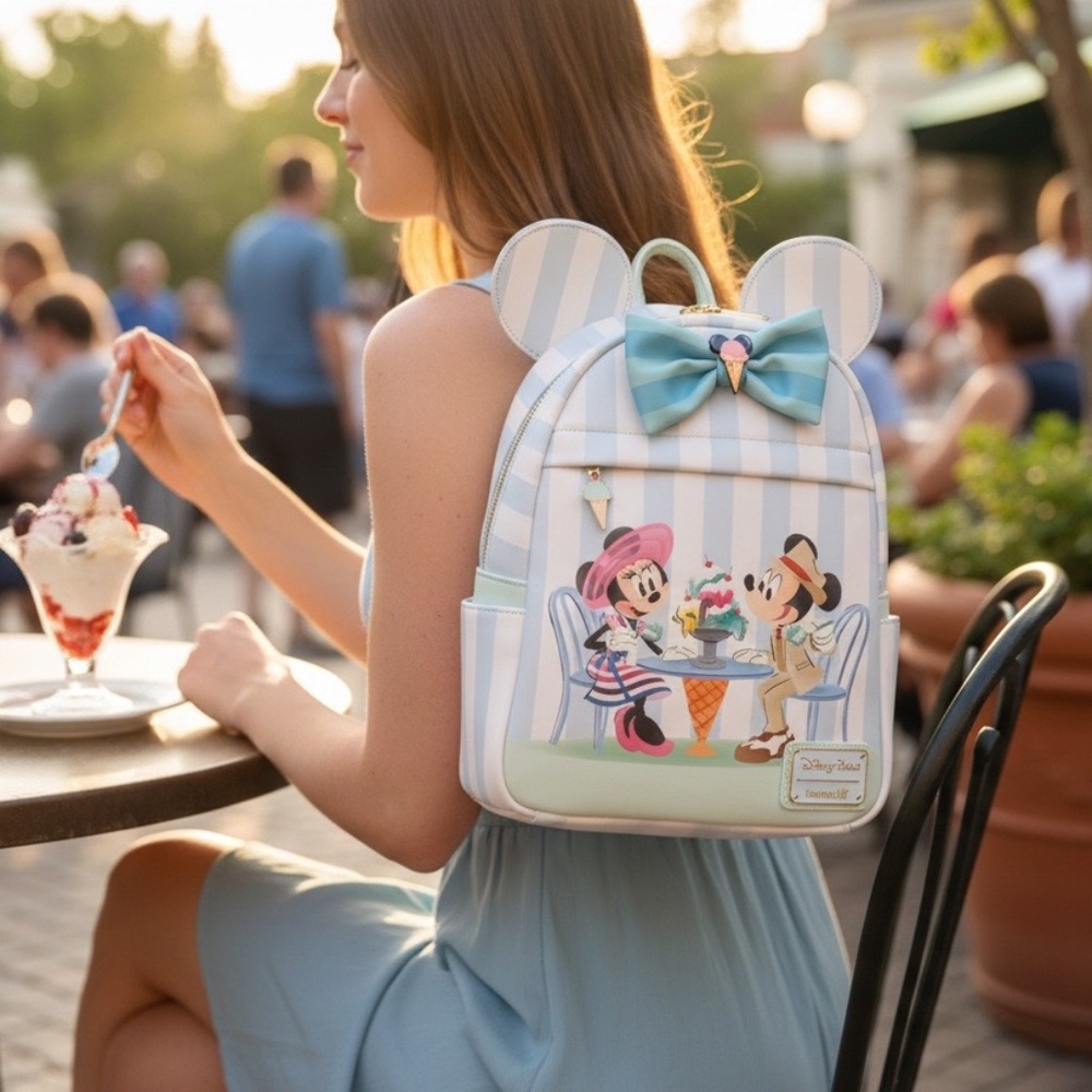 Disney Beach Club Resort Loungefly Mini Backpack Scented Mickey Minnie NWT Parks